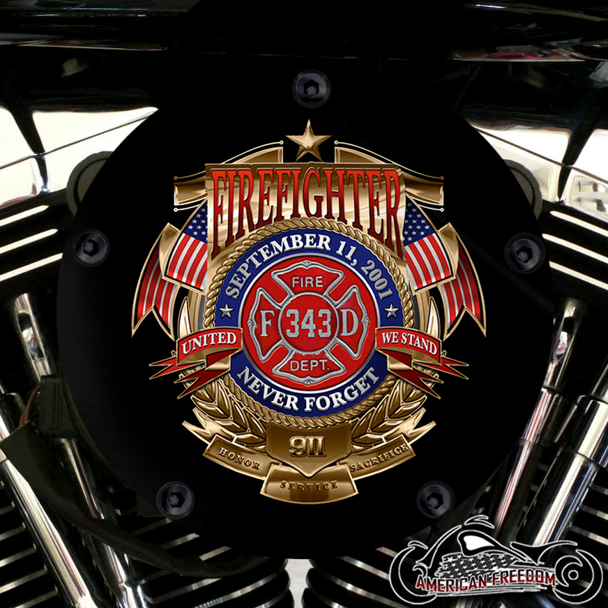 Harley Davidson High Flow Air Cleaner Cover - United Firefighter
